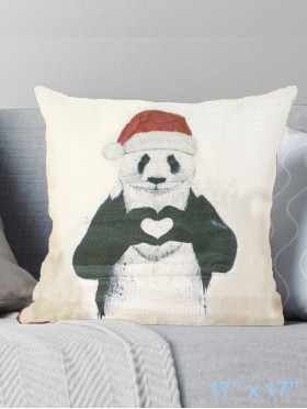 Panda Print Cushion & Filler (Dou-Sided)